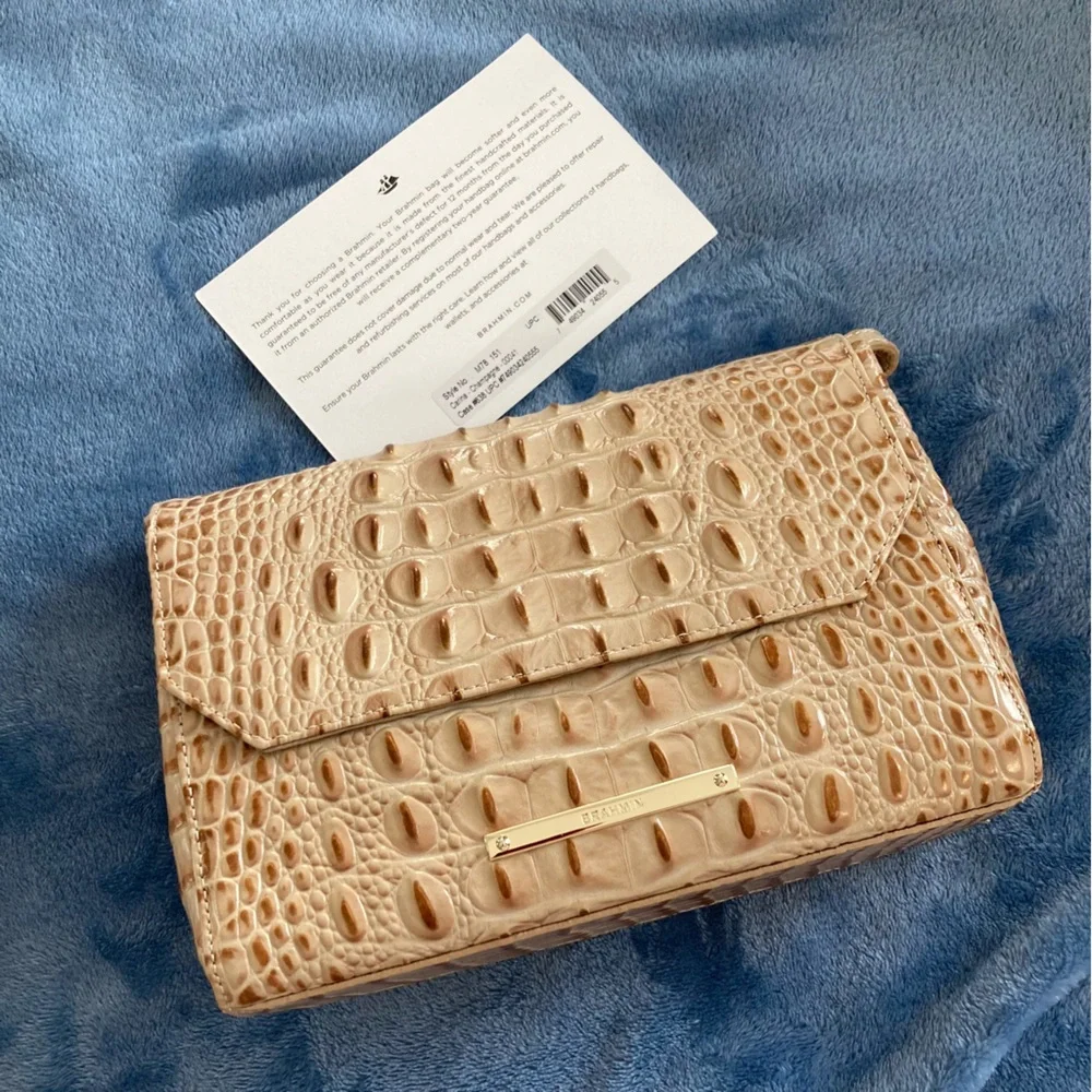 EUC Brahmin Carina Purse Champagne - Picture 3 of 10